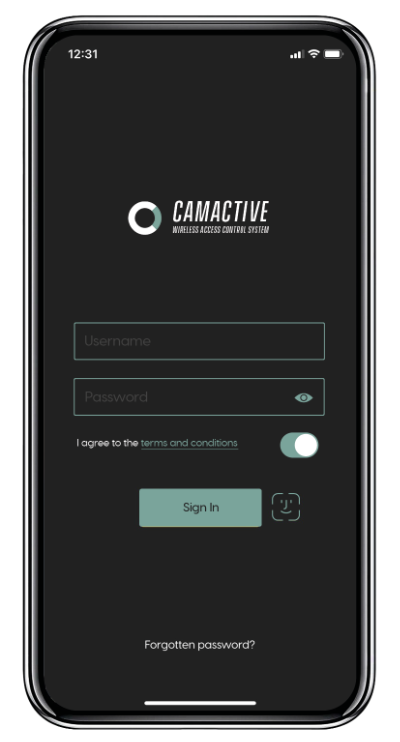 CAMACTIVE App - Login to CAMACTIVE App